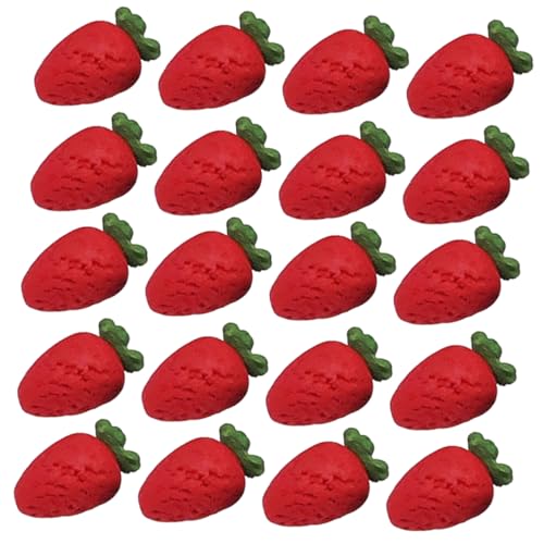 Gatuida 20 Stück Mini Künstliche Erdbeeren Realistische Dekoration für Puppenhäuser Fotografie Bastelprojekte aus Robustem Material Vielseitig Einsetzbar Verschiedene Anlässe Gatuida 20 Stück Mini Künstliche Erdbeeren Realistische Dekoration für Puppenhäuser Fotografie Bastelprojekte aus Robustem Material Vielseitig Einsetzbar Verschiedene Anlässe von Gatuida