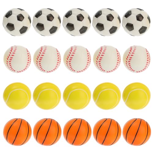 Gatuida 20 Stück Kleiner Stressbälle aus PU Schaumstoff für Sport Partyzubehör Baseball Fußball Basketball Stressabbau und Spielzeug für Kinder und Erwachsene Gatuida 20 Stück Kleiner Stressbälle aus PU Schaumstoff für Sport Partyzubehör Baseball Fußball Basketball Stressabbau und Spielzeug für Kinder und Erwachsene von Gatuida