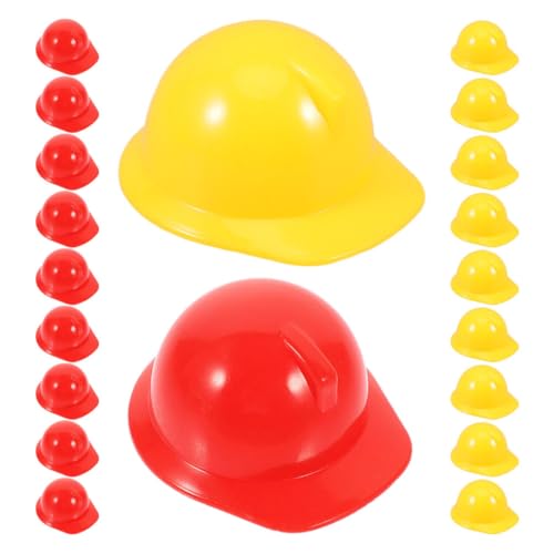 Gatuida 20 Stück Miniatur Bauhelme für Realistische Sicherheitshelme für Puppen und Bastelprojekte Gelb und Rot für Geburtstagspartys und Dekorationen Gatuida 20 Stück Miniatur Bauhelme für Realistische Sicherheitshelme für Puppen und Bastelprojekte Gelb und Rot für Geburtstagspartys und Dekorationen von Gatuida