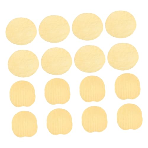 Gatuida 20 Stück PVC Kartoffelchips Realistisch Gestaltete Deko Snacks für Puppenhaus Kinderküche Foto Requisiten DIY Bastelprojekte von Gatuida