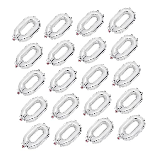 Gatuida 20 Stück Silber Aluminium Folienballons Dekorative Langlebige Partyballons für Geburtstag Hochzeit Geeignet für Wand und Fensterdekoration von Gatuida