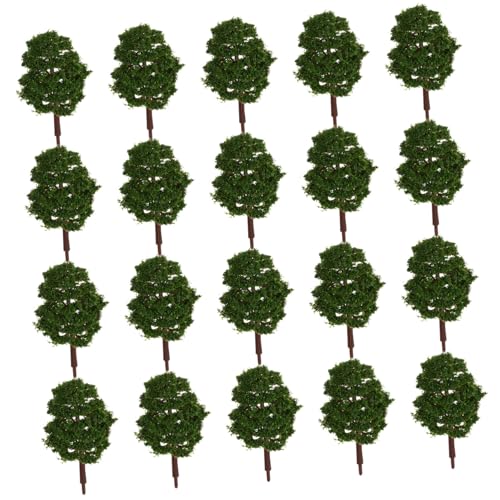 Gatuida 20 Stück Simulationsbaummodell Dekoration Wald Gefälschter Baum Klein Spielzeugbaum Zypressenbaum-Modell Bäume Im Z-maßstab Miniaturbaum Schüttgut Immergrün Diorama-Baum Laub Green von Gatuida