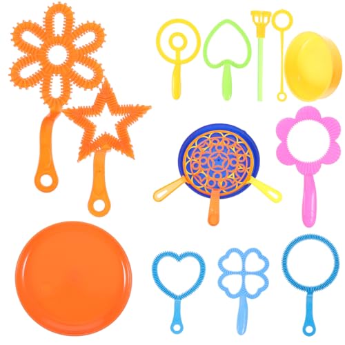 Gatuida 20 Stück Teiliges Bubble Maker mit Vielseitigen Formen Bunte Seifenblasenstäbe für Outdoor für Garten Party und Sommerspaß Farbenfrohe Riesenseifenblasen für Zufällige Farbe von Gatuida