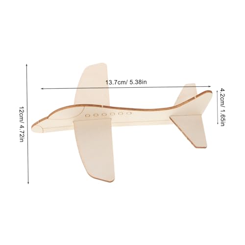 Gatuida 20 Stück Teiliges DIY Holzflugzeug für Mini Holzflugzeug Modell zum Bemalen Zusammenbauen und Basteln Tragbares Lernspielzeug für Zuhause Schule und Reisen Sicher und Langlebig von Gatuida