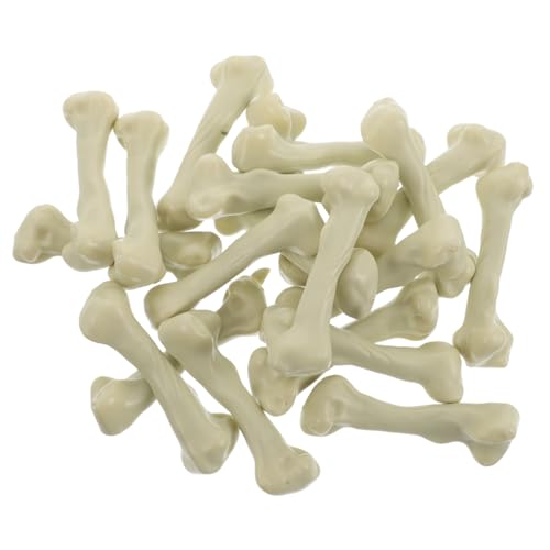 Gatuida 20 Stück Teiliges Halloween Kunststoffknochen Mini Skelett für Party Gruselige Prank Zubehör DIY Bastelmaterial Geeignet für Halloween Geburtstagsfeiern und Themenveranstaltungen von Gatuida