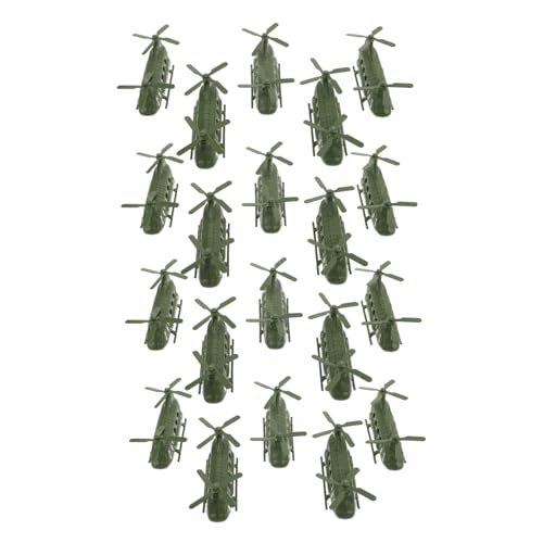 Gatuida 20 Stück Teiliges Hubschrauber Detaillierte Plastik Militärflugzeug Modelle Doppelmotorig als Kinderzimmer Dekoration für Jungen und Mädchen Pädagogisches Flugzeug Ornament von Gatuida