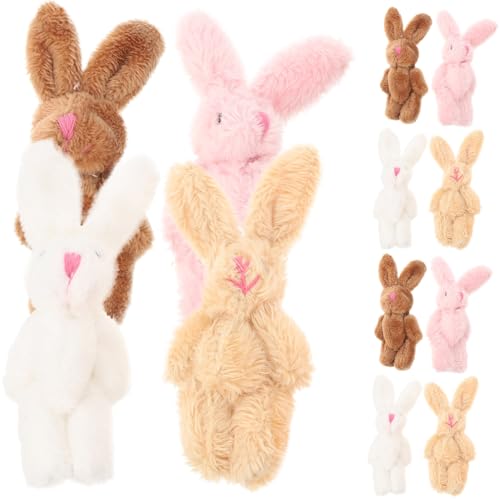 Gatuida 20 Stück Teiliges Mini Plüsch Hasen Weiche Stofftiere in Rosa Braun Hellbraun und Weiß Niedliche DIY Kuschelhase Figuren Dekoratives Hasenspielzeug für Kinderzimmer und Ostern Gatuida 20 Stück Teiliges Mini Plüsch Hasen Weiche Stofftiere in Rosa Braun Hellbraun und Weiß Niedliche DIY Kuschelhase Figuren Dekoratives Hasenspielzeug für Kinderzimmer und Ostern von Gatuida