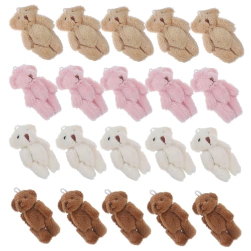 Gatuida 20 Stück Teiliges Mini Plüschbär Weiche Kleine Plüschtiere Weiß Braun Hellbraun als Schlüsselanhänger Partydeko und Geschenkaccessoire Gatuida 20 Stück Teiliges Mini Plüschbär Weiche Kleine Plüschtiere Weiß Braun Hellbraun als Schlüsselanhänger Partydeko und Geschenkaccessoire von Gatuida
