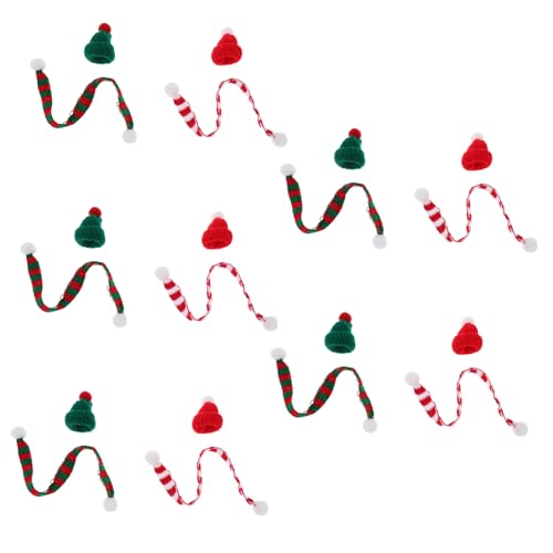 Gatuida 20 Stück Teiliges Mini Weihnachtsmützen Schal Set aus Vielseitige Weihnachtsdekoration für Puppenhaus Weinflaschen Weihnachtsbaum Festliche Tischdeko Niedliche Mini Nikolausmützen Gatuida 20 Stück Teiliges Mini Weihnachtsmützen Schal Set aus Vielseitige Weihnachtsdekoration für Puppenhaus Weinflaschen Weihnachtsbaum Festliche Tischdeko Niedliche Mini Nikolausmützen von Gatuida