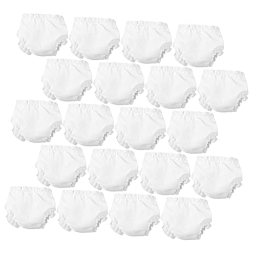 Gatuida 20 Stück Teiliges Puppenunterwäsche Weiß Slips Elastisch für Puppen DIY Zubehör Mädchen Puppenwäsche Gatuida 20 Stück Teiliges Puppenunterwäsche Weiß Slips Elastisch für Puppen DIY Zubehör Mädchen Puppenwäsche von Gatuida