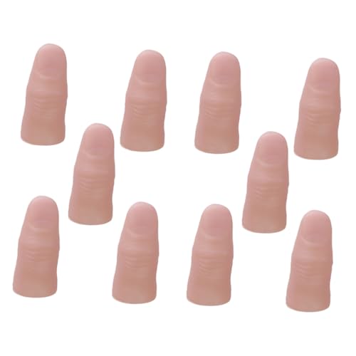 Gatuida 20 Stück Teiliges Realistische Finger Spielzeuge aus Vinyl Gruselige Trick Requisiten Weiche Fake Finger mit Nägeln Sicher und Bequem für Partys und Zaubertricks Gatuida 20 Stück Teiliges Realistische Finger Spielzeuge aus Vinyl Gruselige Trick Requisiten Weiche Fake Finger mit Nägeln Sicher und Bequem für Partys und Zaubertricks von Gatuida