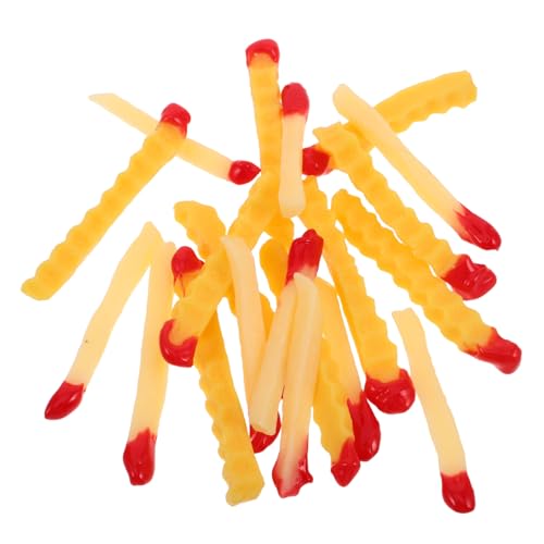 Gatuida 20 Stück Teiliges Realistische Simulation Künstliche Pommes Frites Dekoration Lebensnahe Imitation für Party Restaurant Tischdekoration Fotografie Requisit von Gatuida