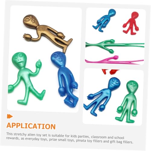 Gatuida 20 Stück Teiliges TPR Squeeze Toy Biegsame Außerirdische Figuren Elastisches Decompression für Handliche Langlebig und Stresslösend Farblich Sortiert Zufällige Zufällige Farbe von Gatuida