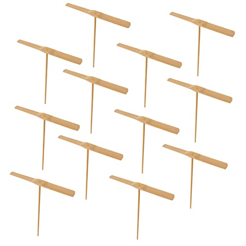 Gatuida 20 Stück Teiliges aus Holz Bambus Flugspielzeug für Spaßige Wurf und Fangspielzeuge für Garten und Outdoor Aktivitäten Fördert Fitness und Freundschaften von Gatuida