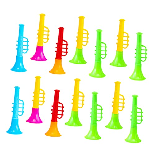 Gatuida 20 Stück Trompete Blashornkinder Kinderspielzeug Horn klein kinderinstrumente musikinstrumente interessante Kindertrompete Haushaltstrompete aus Kunststoff Plastik von Gatuida