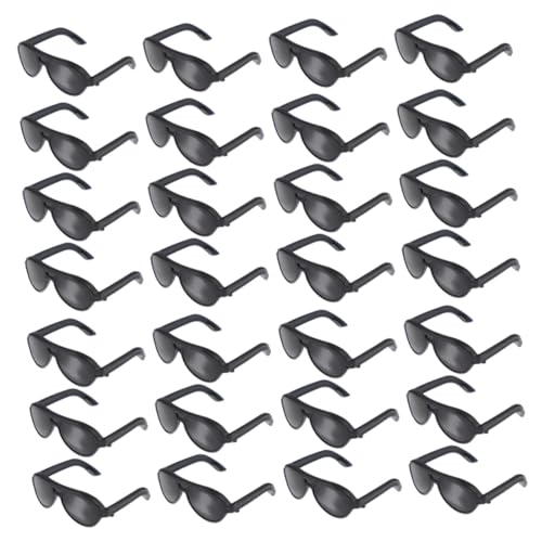 Gatuida 200 Mini Puppen Sonnenbrillen aus Robustem Kunststoff Kleine Schwarze Brillen für Puppenhaus Basteln DIY Accessoires für Kostümspiel und Kreative Verkleidung von Gatuida