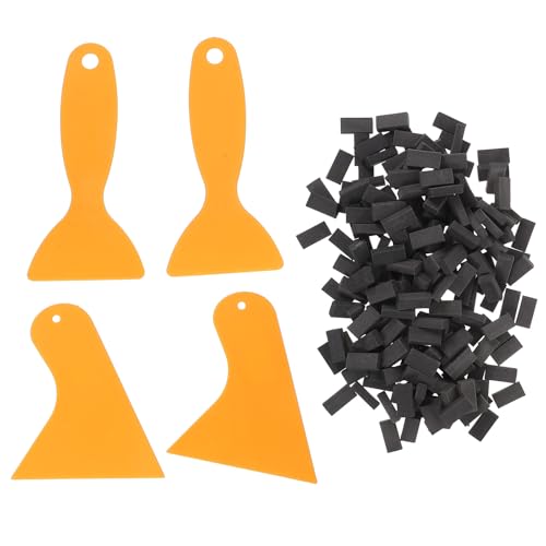 Gatuida 204 Stück Mini-Steine ​​zum Basteln – kleine Miniatur-Modell-Wandsteine ​​mit Werkzeug – Fake-Blöcke für 1:16 Puppenhaus-Garten-Landschaftsbau-Zubehör, Grau von Gatuida