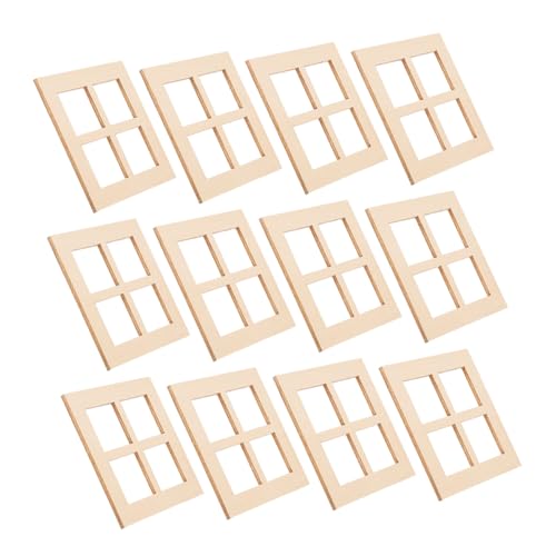 Gatuida 20Stücke Detailreiche Fensterrahmen für Puppenhaus Dekoration Kreatives Zubehör für DIY Projekte und Feengärten Gatuida 20Stücke Detailreiche Fensterrahmen für Puppenhaus Dekoration Kreatives Zubehör für DIY Projekte und Feengärten von Gatuida