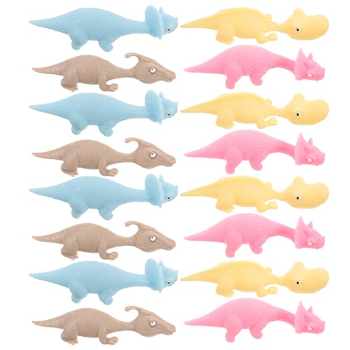 Gatuida 20 Stück Dehnbare Dinosaurier Fingerspielzeuge für Kinder Elastische Spielzeuge Lustige Partygeschenke Interaktive Spielsachen Geburtstagsgeschenke von Gatuida