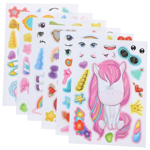 Gatuida 24 Blatt Teiliges DIY Einhorn Sticker aus Papier Bunte Cartoon Aufkleber für Kreative Gesichtsdekoration Vielseitig für Wände Notizbücher Sichere Geschenkidee Gatuida 24 Blatt Teiliges DIY Einhorn Sticker aus Papier Bunte Cartoon Aufkleber für Kreative Gesichtsdekoration Vielseitig für Wände Notizbücher Sichere Geschenkidee von Gatuida