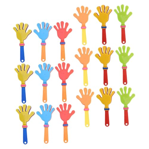 Gatuida 24 Stück Teiliges Handklatscher Robustem Kunststoff Bunte für Sportveranstaltungen Partys und Spiele Leichte Tragbare Noisemaker zur Unterstützung und Spielspaß von Gatuida