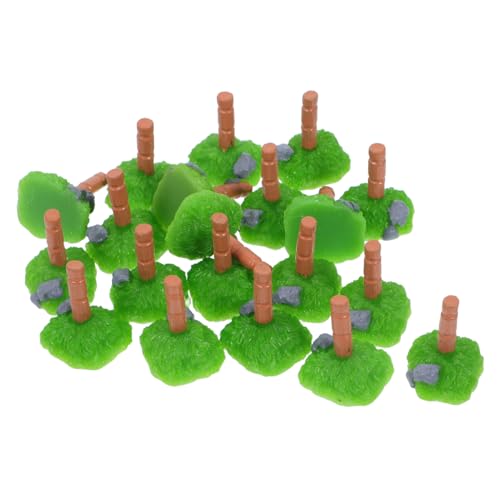 Gatuida 24 Stück Teiliges Mini Farm Zubehör mit Kreativen Holzpfählen Miniatur Zaun und Tierbarriere für DIY Bauernhof Szenen Kompakte Micro Landschaftsdeko für Puppenhaus und von Gatuida