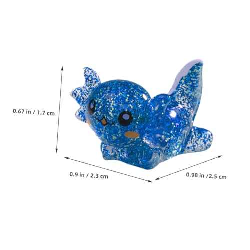 Gatuida 24 Stück Teiliges Mini Resin Axolotl Figuren Set Kreative DIY Garten Landschaftsdekoration Kleine Harz Miniaturstatuen für Terrarien Puppenhäuser Topfpflanzen und Heimdeko von Gatuida