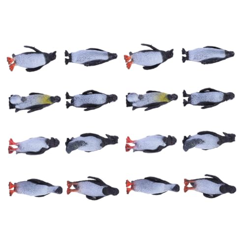 Gatuida 24 Stück Teiliges Pinguin Tiermodell aus Hochwertigem Resin Realistische Pinguin Figuren Langlebig und Farbecht für Dekoration und Bildungsprojekte zum Meeres Thema von Gatuida