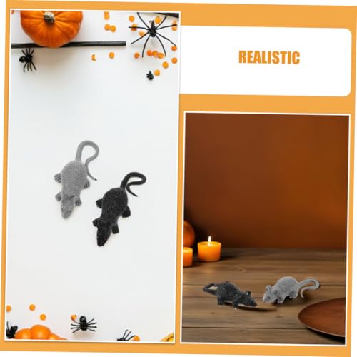 Gatuida 24 Stück Teiliges Realistische Mäuse Halloween Dekoration Detailgetreue Simulation Langlebig Leicht für Scherzartikel Party Zubehör Schwarz Gatuida 24 Stück Teiliges Realistische Mäuse Halloween Dekoration Detailgetreue Simulation Langlebig Leicht für Scherzartikel Party Zubehör Schwarz von Gatuida