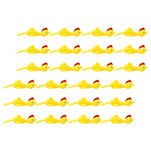 Gatuida 24 Stück Teiliges Stretchy Finger Lustige Hühner Entstress Spielzeuge für Jungen und Mädchen aus Hochwertigem TPR Material Tragbar und Leicht für Partys und Scherze von Gatuida