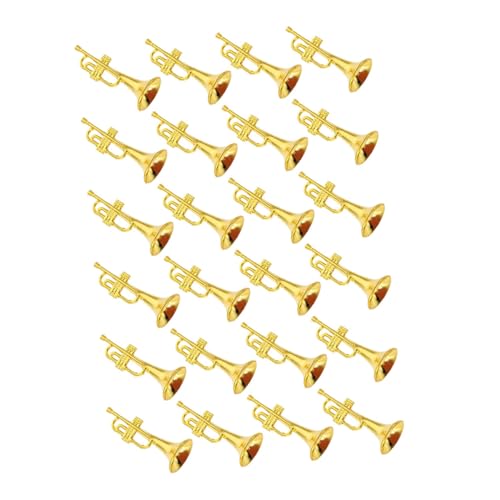 Gatuida 24 Stück selber schmücken Dekorative Musikinstrumente Modellbau Musikinstrumente Musikinstrument Miniatur Mini-Trompete DIY- für Mini-Hausverzierung Plastik Golden Gatuida 24 Stück selber schmücken Dekorative Musikinstrumente Modellbau Musikinstrumente Musikinstrument Miniatur Mini-Trompete DIY- für Mini-Hausverzierung Plastik Golden von Gatuida