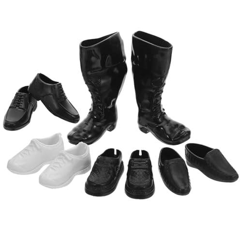 Gatuida 25 Paar Puppenstiefel: Mini-Schuhe Für 11-Zoll-Puppen – Realistische Plastikschuhe Für Herren Im Maßstab 1/6 Für Mini-szenen-Requisiten Und Puppenhaus- von Gatuida