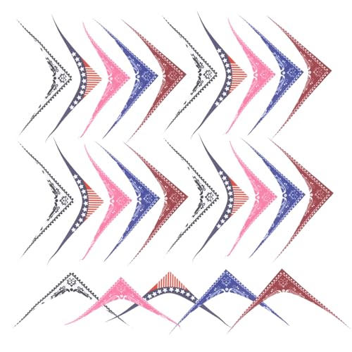 Gatuida 25 Stück Dreieckiges Handtuchset Puppenschals Mini-Bandana Mini-schals Tiere Kleiner Puppenschal Weihnachtspuppenkostüm Wollschals Kleiner Schal Selber Machen Partyschals Stoff von Gatuida