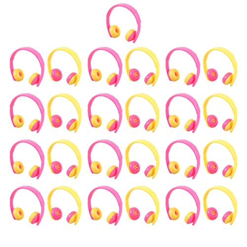 Gatuida 25 Stück Puppenhaus Ornamente Dekorationen Puppenhaus Ornamente Miniatur Headset Modell Mini Möbel Ornament Mini Hausschmuck On Board Puppenzubehör Headset Modell von Gatuida
