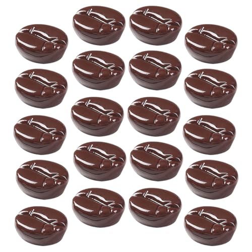 Gatuida 25 Stück Teiliges Künstliche Kaffeebohnen aus Resin Realistische Nachahmung für DIY Bastelprojekte Dekorative Fake Beans als Bastelzubehör und Handwerksdekoration von Gatuida