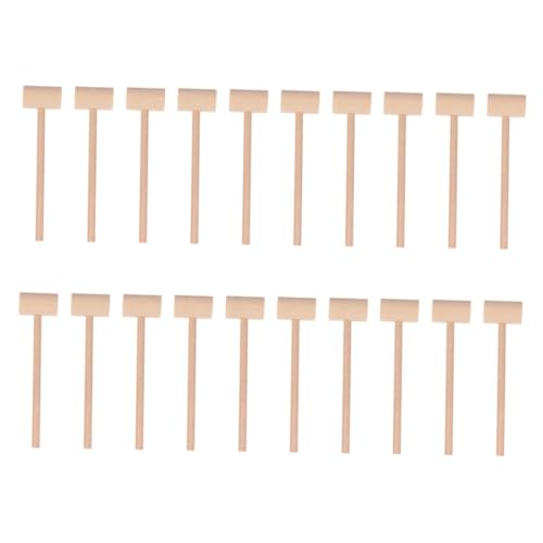 Gatuida 25 Stück Teiliges Mini Holzhammer aus Natürlichem Holz Vielseitig Einsetzbar für Krabben und Hummer Kinderfreundliche Mallets für Bastelarbeiten Lernspiele und Eltern Junge Mädchen von Gatuida