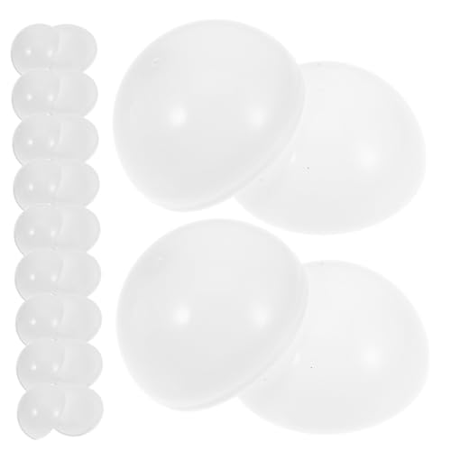 Gatuida 25 Stück Weiße Große Leere Kunststoff rafflebälle Aufklappbare Kapseln für Spielautomat Befüllbare Preisbehälter Leichte Party geschenkkugeln Vielseitig für Raffles und Spiele von Gatuida