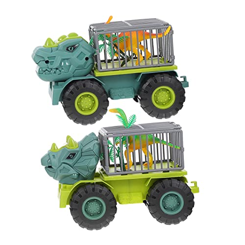 Gatuida Dinosaurier Pull Back Auto Spielzeugset für Kinder Technisches Fahrzeug Pädagogisches Spielzeug für Kleinkinder Robustes und Sicheres Design als Geburtstagsgeschenk von Gatuida