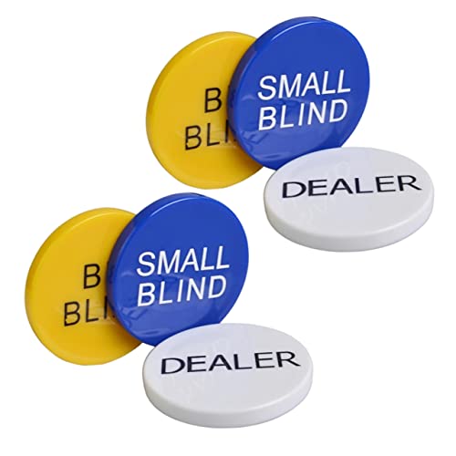Gatuida 2Sätze Spielchips für Poker und Bingo Kleine und Große Blind Chips Langlebige Melamin Chips zum Zählen Sortieren und Lernen für Erwachsene von Gatuida