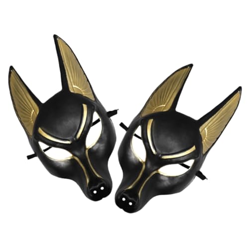 Gatuida 2Stücke Anubis Maske für Halloween Cosplay und Maskenbälle Robuste Kunststoffmaske mit Detaillierter Handwerkskunst Komfortabel und Langlebig für Verkleidungen und Partys Gatuida 2Stücke Anubis Maske für Halloween Cosplay und Maskenbälle Robuste Kunststoffmaske mit Detaillierter Handwerkskunst Komfortabel und Langlebig für Verkleidungen und Partys von Gatuida