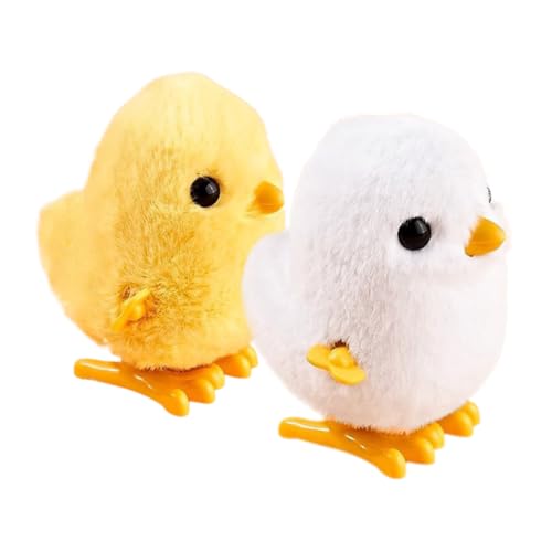 Gatuida 2Stücke Aufziehbares Tierspielzeug Cartoon Küken und Huhn für Fördert Hand Auge Koordination und Motorische Fähigkeiten Ostern und Festliche Anlässe von Gatuida