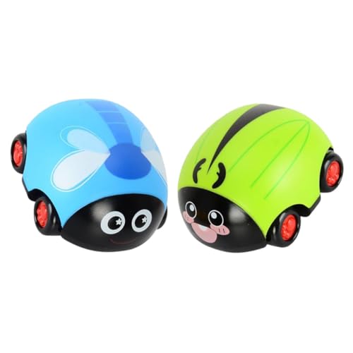 Gatuida 2Stücke Rückziehauto Spielzeug für Jungen und Mädchen Cartoon Fahrzeug mit Reibungsantrieb Kleinkind Auto für Partygeschenke und Spielspaß von Gatuida