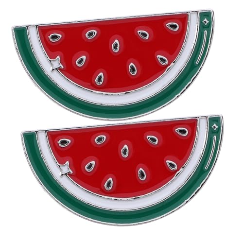 Gatuida 2Stücke Cartoon Wassermelonen Broschen Für Damen Alloy Anstecknadeln Kitschige Schal Clips Für Kleidung Pullover Und Cardigans Süße Dekoration Für Outfits von Gatuida