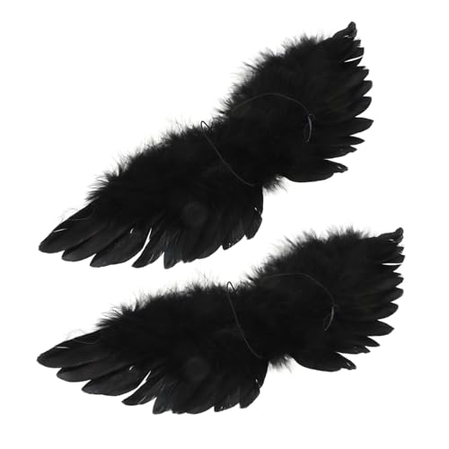 Gatuida 2Stücke DIY Teufelsflügel für Puppen Modisches Verkleidungszubehör für Halloween und Karneval für Kreative Bastelprojekte und Dekoration von Gatuida