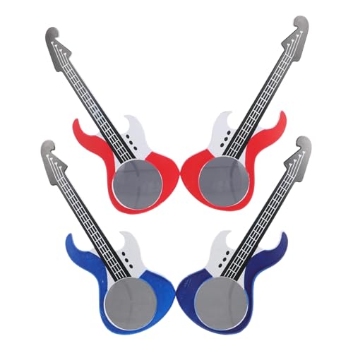 Gatuida 2 Stücke Lustige Sonnenbrillen mit E-Gitarren Design Robuste Partybrillen Langlebigem Material für Erwachsene und Kinder Brillen für Karneval und Fotorequisiten von Gatuida