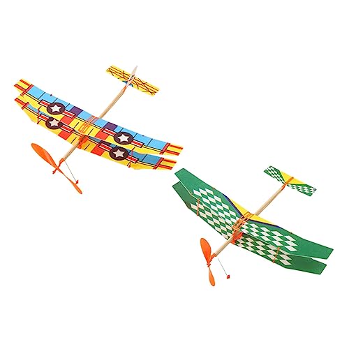 Gatuida 2Stücke Gummiband Flugzeugmodell für Zufallsmuster Sicher und Langlebig Fördert Eltern Junge Mädchen Beziehung für Outdoor Aktivitäten Gatuida 2Stücke Gummiband Flugzeugmodell für Zufallsmuster Sicher und Langlebig Fördert Eltern Junge Mädchen Beziehung für Outdoor Aktivitäten von Gatuida