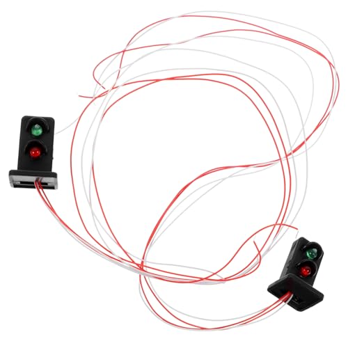 Gatuida 2Stücke Mini Ampelmodell für Sandtische DIY Signallichter für Mikrolandschafts Dekoration Requisiten für Modelleisenbahnen und Schulprojekte Gatuida 2Stücke Mini Ampelmodell für Sandtische DIY Signallichter für Mikrolandschafts Dekoration Requisiten für Modelleisenbahnen und Schulprojekte von Gatuida