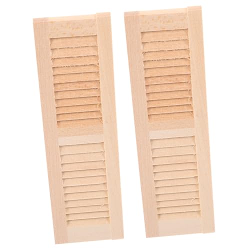 Gatuida 2Stücke Miniatur Holz Fensterläden für Puppenmöbel Dekorative Fensterläden für Puppenhaus Zubehör Realistische Deko für Kreatives Gatuida 2Stücke Miniatur Holz Fensterläden für Puppenmöbel Dekorative Fensterläden für Puppenhaus Zubehör Realistische Deko für Kreatives von Gatuida