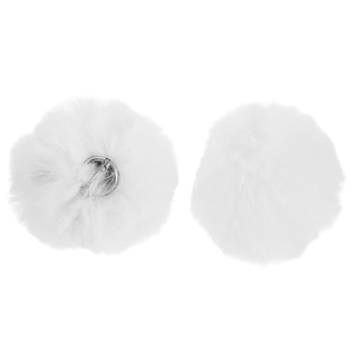 Gatuida 2Stücke Niedliche Flauschige Hasenschwänze Pom Poms Kaninchen Kostüm Zubehör für Halloween Cosplay und Partys für Frauen von Gatuida