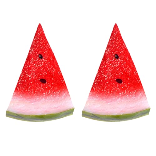 Gatuida 2Stücke Wassermelonenscheiben Dekorative Kunsthandwerk Modelle für Partydekoration Lebensnahe Fake Fruit Ornamente für Kindergärten und Geschäfte Gatuida 2Stücke Wassermelonenscheiben Dekorative Kunsthandwerk Modelle für Partydekoration Lebensnahe Fake Fruit Ornamente für Kindergärten und Geschäfte von Gatuida